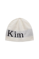 LOGO JACQUARD SHORT BEANIE IN WHITE image 13