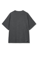 DISTRESSED LOGO TOP IN CHARCOAL GREY image 2