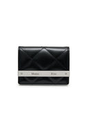 PUFF QUILT WALLET IN BLACK image 1