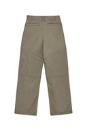 ZIPPER DETAIL NYLON PANTS IN KHAKI image 14