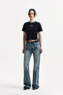 LABEL POINT LETTERING CROP TOP IN BLACK image 9