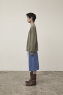 VINTAGE COLOR DYING LOGO SWEATSHIRT IN KHAKI image 11