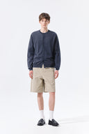 BACK LOGO SHEER CARDIGAN FOR MEN IN CHARCOAL GREY image 9