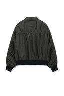 SMALL LOGO SHIRRING JUMPER IN KHAKI image 12