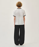 M WIDE FIT TUCK SUMMER DENIM PANTS IN BLACK