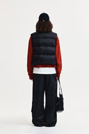 UNBALANCE QUILTED DOWN VEST FOR WOMEN IN BLACK image 17
