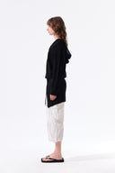 MESH LOGO WRAP MINI SKIRT IN BLACK image 6