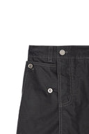 POCKET FOLDOVER WRAP MINI SKIRT IN BLACK image 13