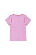 STITCH POINT SMALL LOGO TOP IN PINK image 14