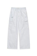 DRAWSTRING HEM CARGO PANTS IN IVORY image 1