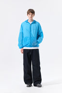 BACK LOGO HOODY WINDBREAKER FOR MEN IN BLUE image 20