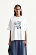 VINTAGE GRAFFITI ARTWORK TOP IN WHITE image 13