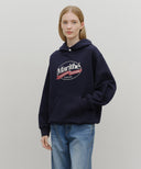 VINTAGE STAMP GRAPHIC HOODIE (BRUSHED) IN NAVY image 13