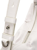 HALF SHIRRING RIBBON ROUND BAG IN DARK SILVER image 4