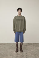 BACK POCKET GLITTER BERMUDA SWEATPANTS FOR MEN IN BLUE image 11