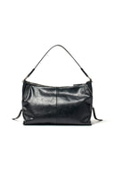 SIDE ZIPPER SHOULDER BAG IN BLACK image 2