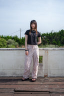 BUBBLY GRAPHIC PRINTING TOP IN BLACK image 6