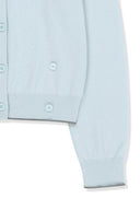 BACK LOGO SHEER CARDIGAN FOR WOMEN IN LIGHT BLUE image 4