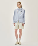 CLASSIC LOGO HOODED PATTERN JACKET IN STRIPE image 10