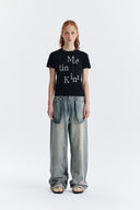 PATCHWORK GRAPHIC PRINTING LOGO TOP IN BLACK image 13