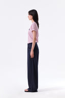 STUD POINT COLOR DENIM PANTS IN NAVY image 7