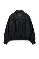 SMALL LOGO SHIRRING JUMPER IN BLACK image 12