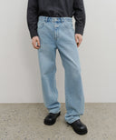 M HIGH STRAIGHT DENIM PANTS IN LIGHT BLUE image 13
