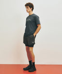 MARITHE SPORT M DOUBLE-LAYER SHORTS IN CHARCOAL GREY