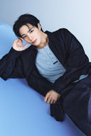 MIXED PANEL OVER FIT SHIRT IN BLACK image 12