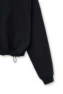 SHOULDER HOLE SWEATSHIRT IN BLACK image 4