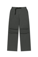 STRAP BELTED PANTS FOR MEN IN CHARCOAL GREY image 11