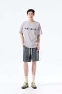 APPLIQUE FELT LOGO TOP FOR MEN IN GRAY image 19