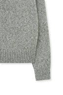 MATIN MIXED YARN KNIT PULLOVER IN GRAY image 5
