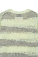 TEXTURE BLOCK STRIPE KNIT PULLOVER IN LIGHT YELLOW image 4