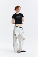 PATTERN ARTWORK LOGO CROP TOP IN BLACK image 20