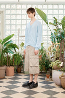 BACK LOGO SEE THROUGH CARDIGAN FOR MEN IN LIGHT BLUE image 18
