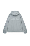 BACK LOGO HOODY WIND BREAKER IN LIGHT GRAY image 14