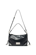 SIDE ZIPPER SHOULDER BAG IN BLACK image 3