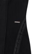HOOK AND EYE LAYERED LONG DRESS IN BLACK image 4