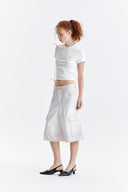 PATTERN ARTWORK LOGO CROP TOP IN WHITE image 8