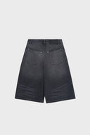 CONTRAST BERMUDA DENIM PANTS IN LIGHT BLUE image 3