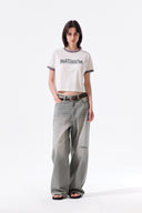 MATIN LOGO RINGER CROP TOP IN CREAM image 9