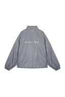 MATIN KIM LOGO COATING JUMPER IN DARK GRAY image 14