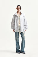 BACK LOGO HIGH NECK JUMPER IN LIGHT GRAY image 10