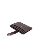 WESTERN BUCKLE CARD WALLET IN BROWN image 4