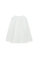 TUCK POINT LONG SLEEVE TOP FOR WOMEN IN WHITE image 12