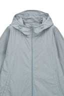 BACK LOGO HOODY WIND BREAKER IN LIGHT GRAY image 3
