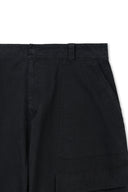 MULTI POCKET UTILITY WIDE PANTS IN BLACK image 3