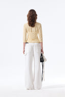 3/4 SLEEVE TOP & TANK LAYERED SET IN YELLOW image 9