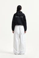 DRAWSTRING HEM CARGO PANTS IN IVORY image 18